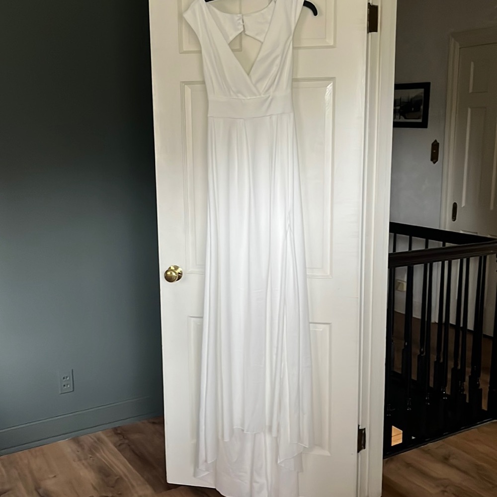 White formal dress